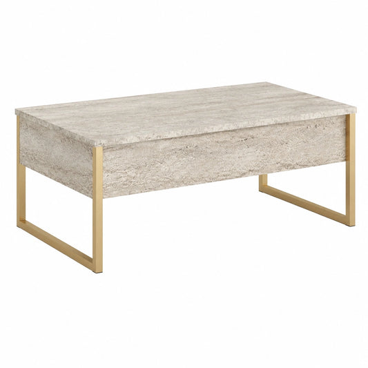 Couchtisch – 90 × 60 × 40 cm, Gold