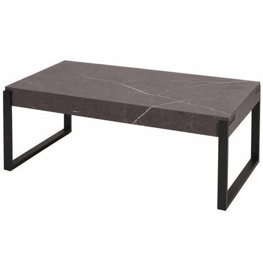 Couchtisch – 43 × 110 × 64 cm, aus Metall, Grau