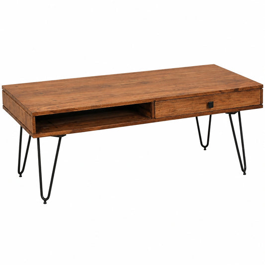 Couchtisch – 110 × 60 × 40 cm, aus Massivholz